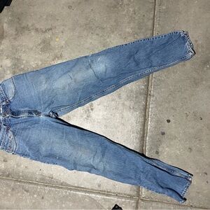 Levi’s 560 blue jeans.